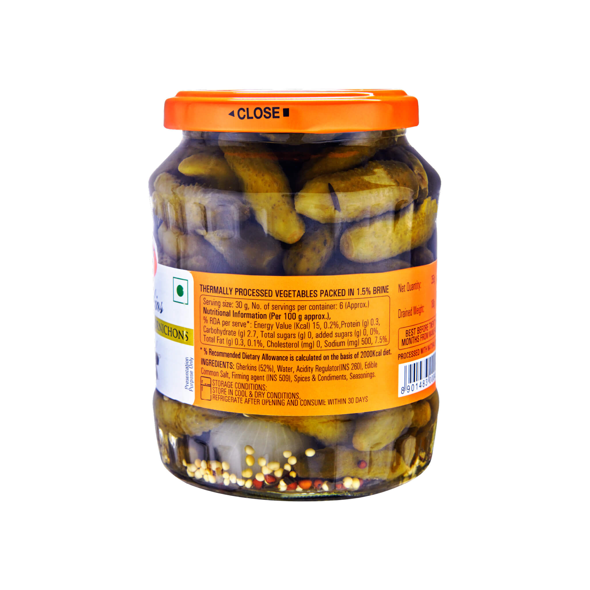 Gherkins French Style Cornichons