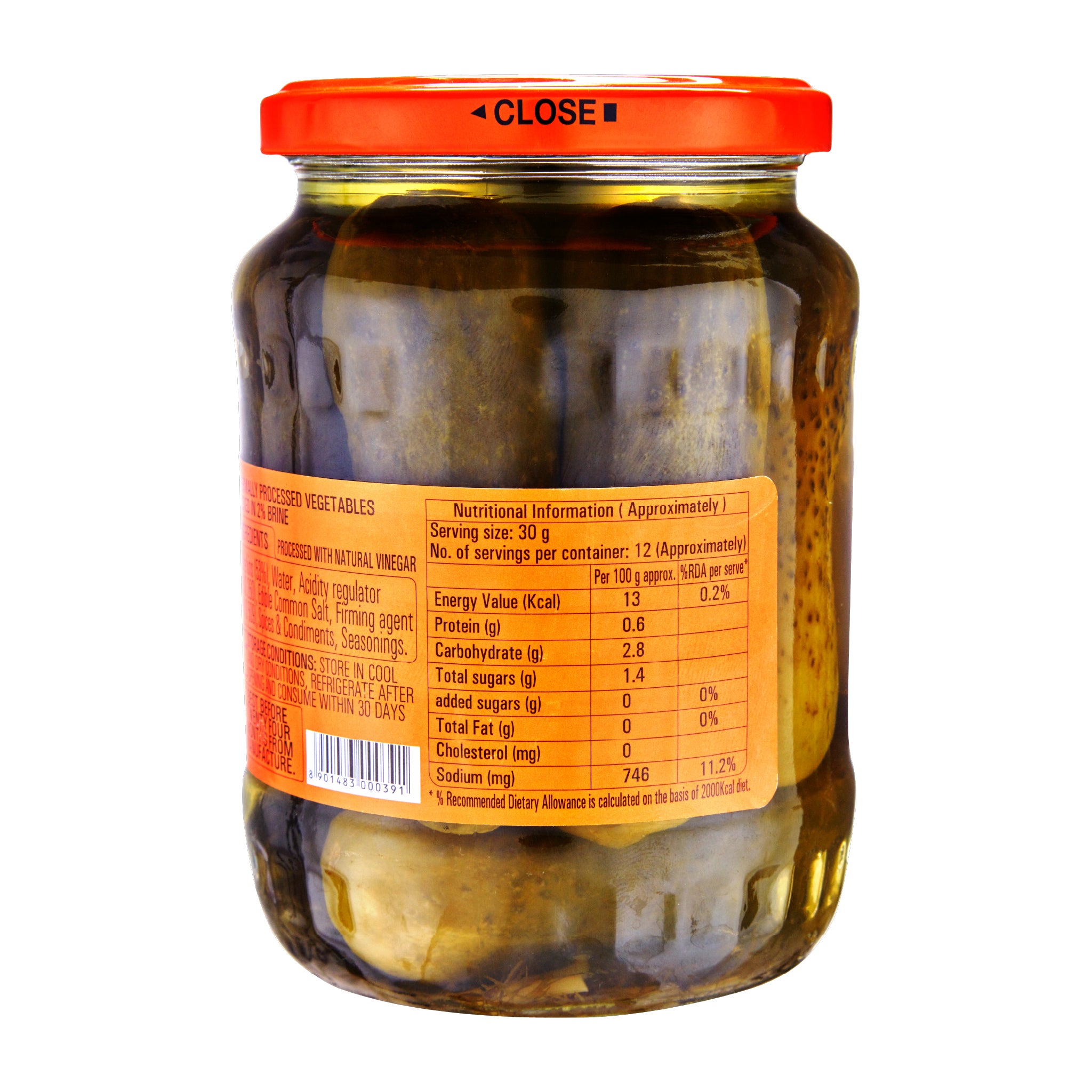 Gherkins Classic American Style Dill