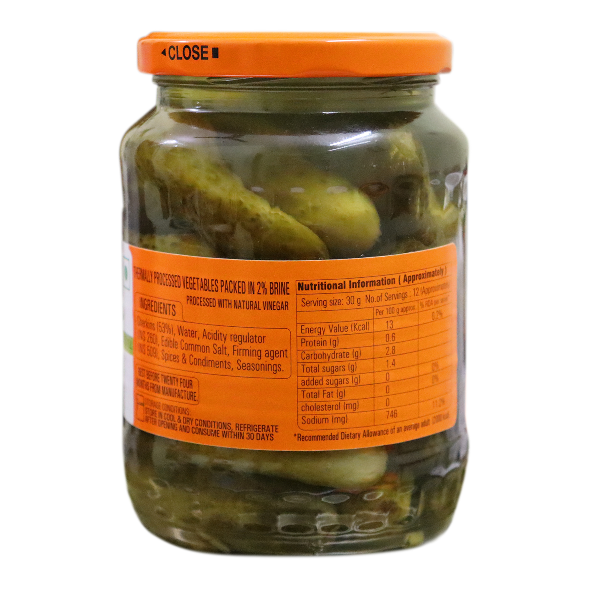 Gherkins Classic American Style Dill