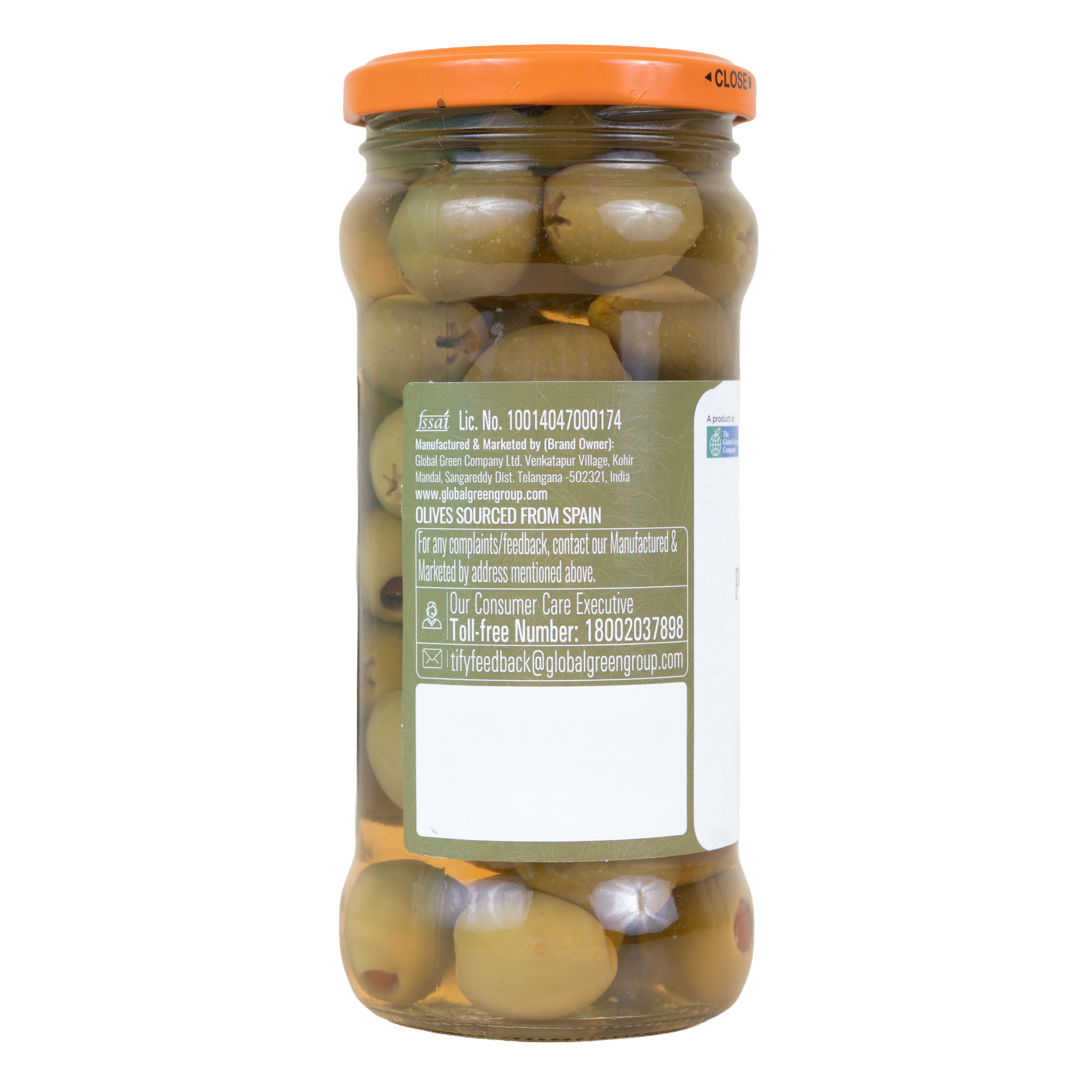 Green Olives - Pimento Stuffed-Bottle
