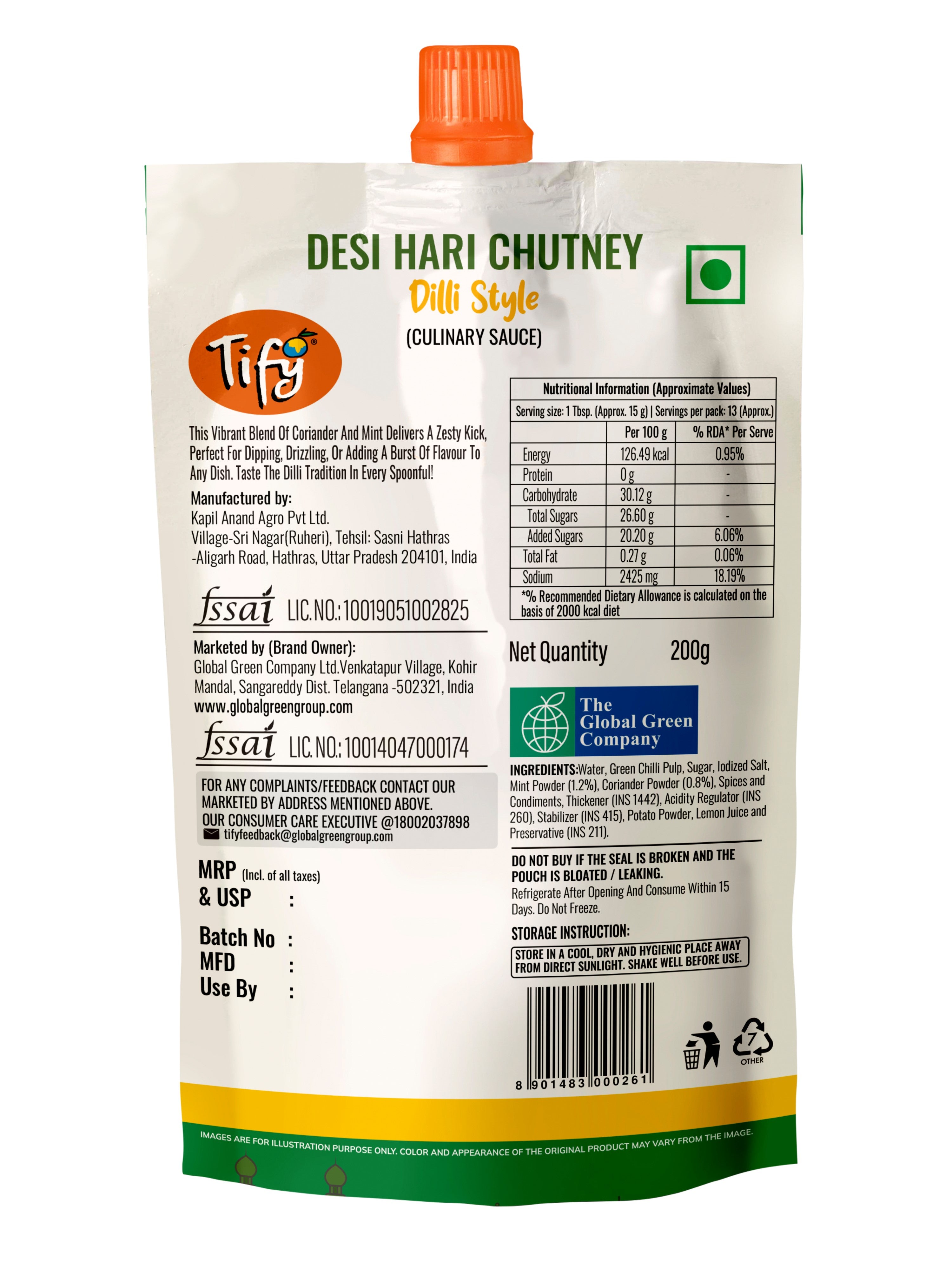 Desi Hari Chutney