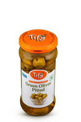 Pitted Green Olives 370ml