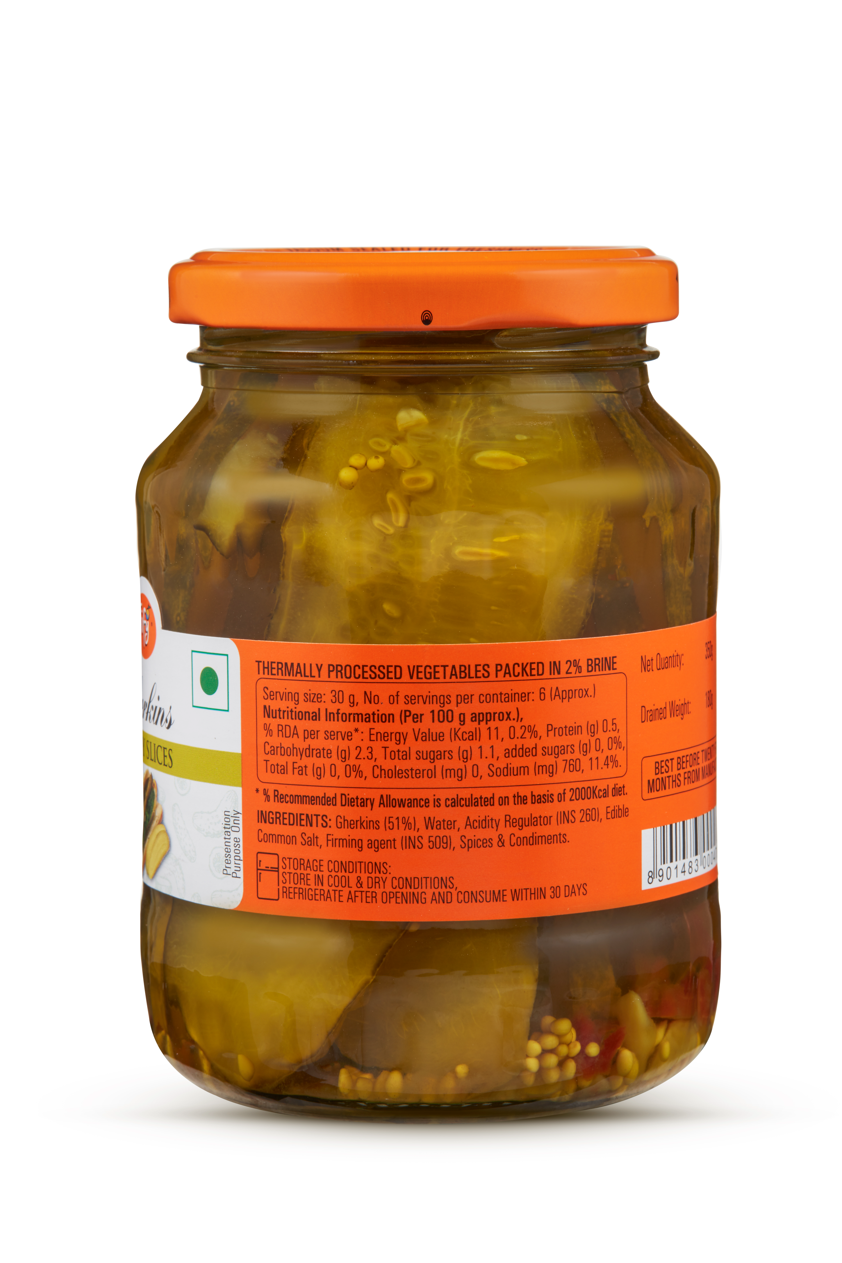 Gherkins Zesty Slices 370ml